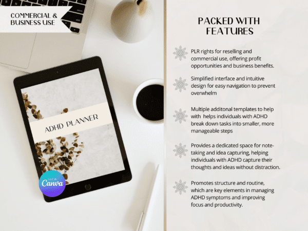 PLR ADHD Digital Planner - Image 10