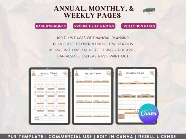 PLR, Budget and Finance Manifestation Planner - Image 3