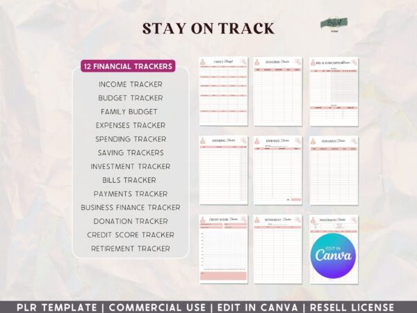 PLR, Budget and Finance Manifestation Planner - Blush - Image 7