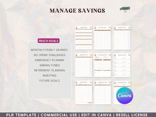PLR, Budget and Finance Manifestation Planner - Natural Beige - Image 7