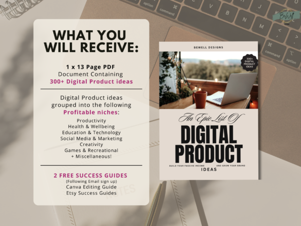 Top digital product ideas for growing online stores on a smartphone app.